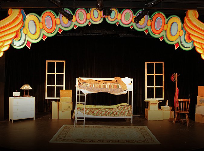 Photograph of the Red Riding Hood set.